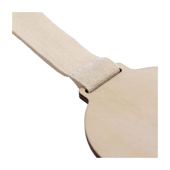 Medalla de madera con cordón de algodón con hebilla de seguridad séptima vista