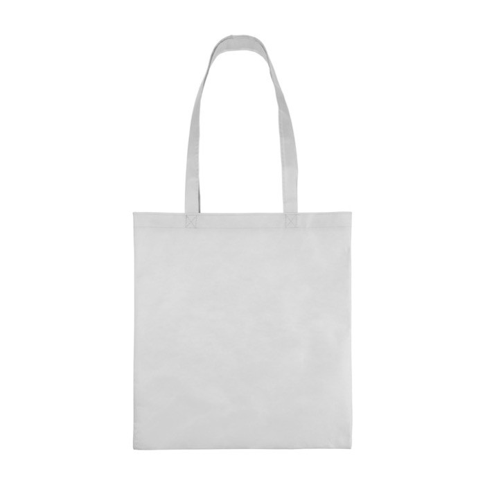 Bolsa de tela no tejida reciclada en varios colores 80 g/m2 color blanco primera vista Bolsa de tela no tejida reciclada en varios colores 80 g/m2 color blanco primera vista