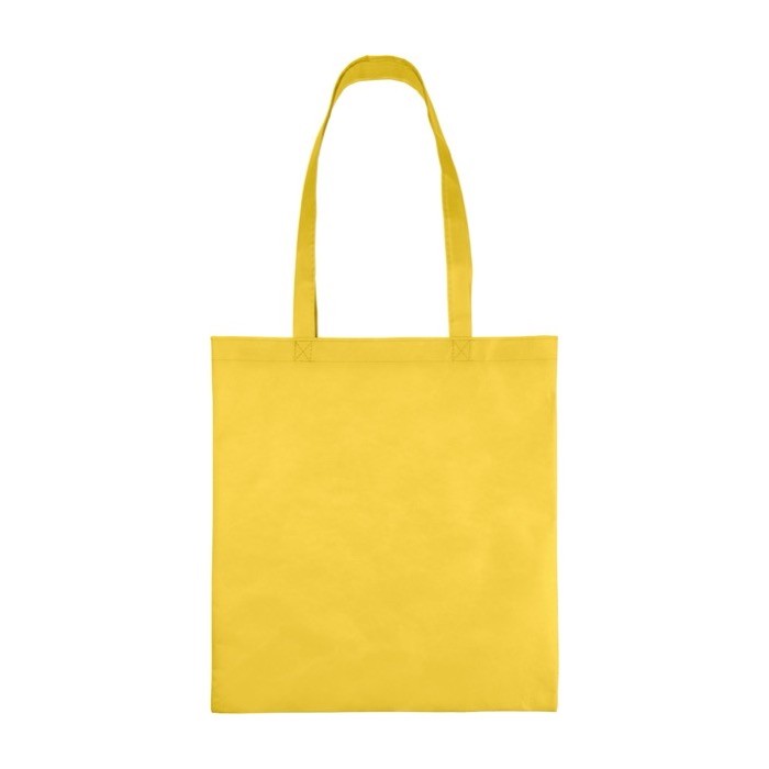 Bolsa de tela no tejida reciclada en varios colores 80 g/m2 color amarillo primera vista Bolsa de tela no tejida reciclada en varios colores 80 g/m2 color amarillo primera vista