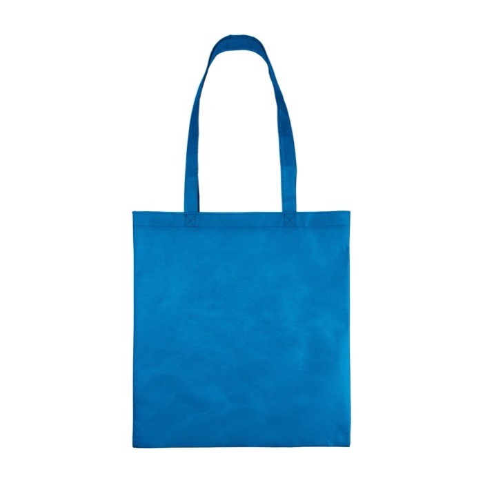 Bolsa de tela no tejida reciclada en varios colores 80 g/m2 color azul claro primera vista Bolsa de tela no tejida reciclada en varios colores 80 g/m2 color azul claro primera vista