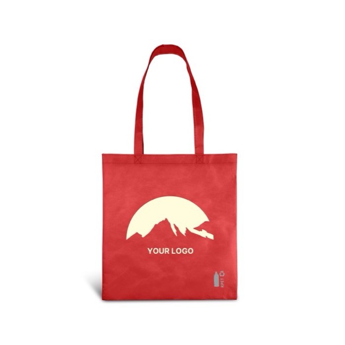 Bolsa de tela no tejida reciclada en varios colores 80 g/m2 segunda vista Bolsa de tela no tejida reciclada en varios colores 80 g/m2 segunda vista