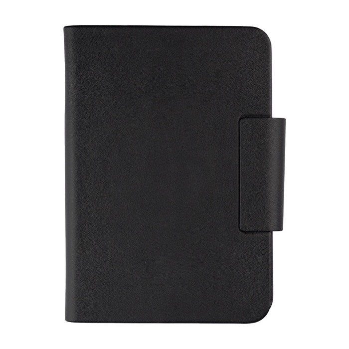 Porta pasaporte con rastreador de cuero sintético reciclado cuarta vista Porta pasaporte con rastreador de cuero sintético reciclado cuarta vista