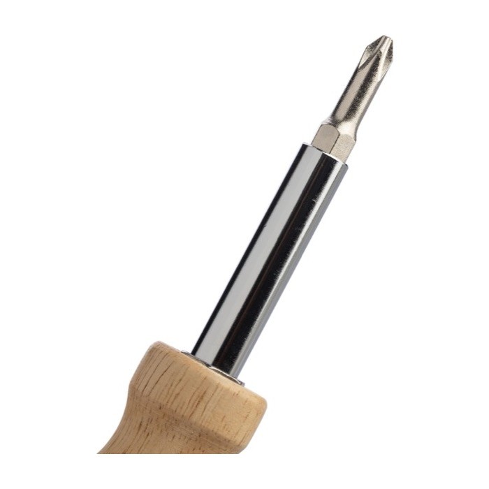 Destornillador principal con 4 puntas magnéticas dentro del mango octava vista Destornillador principal con 4 puntas magnéticas dentro del mango octava vista