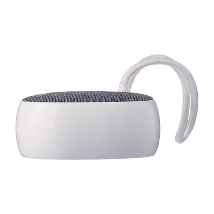 Altavoz inalámbrico con tela RPET en la parte superior y cordón 3W sexta vista Altavoz inalámbrico con tela RPET en la parte superior y cordón 3W sexta vista