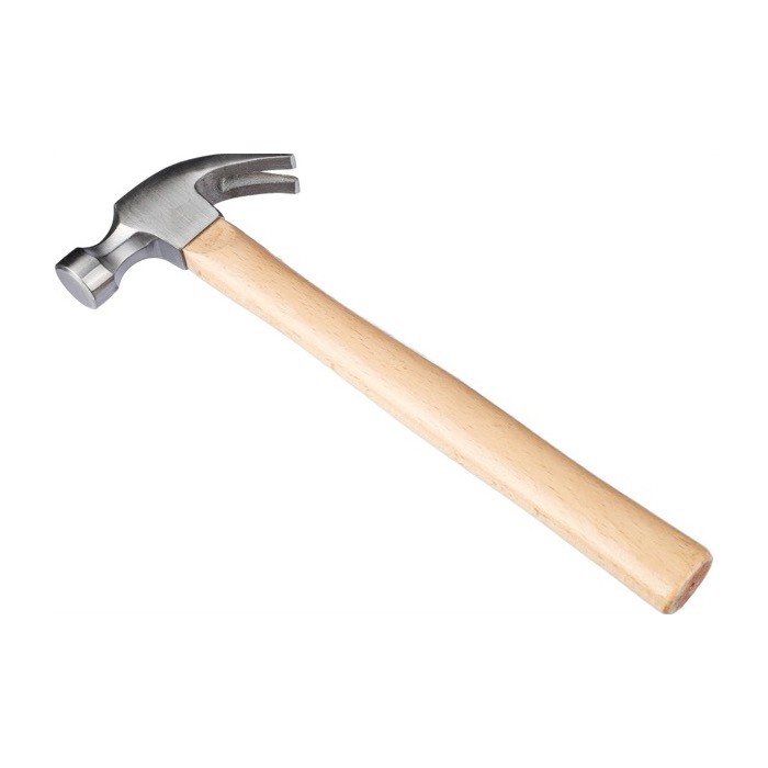 Martillo con cuerpo hecho de madera de haya y cabeza de acero primera vista Martillo con cuerpo hecho de madera de haya y cabeza de acero primera vista