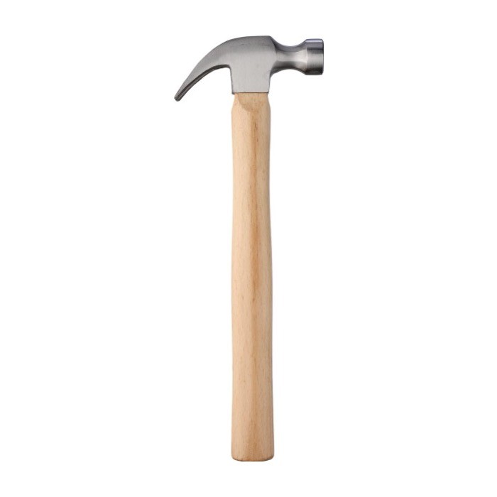 Martillo con cuerpo hecho de madera de haya y cabeza de acero cuarta vista Martillo con cuerpo hecho de madera de haya y cabeza de acero cuarta vista