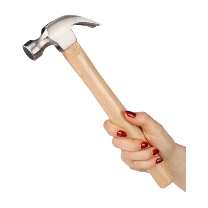 Martillo con cuerpo hecho de madera de haya y cabeza de acero quinta vista Martillo con cuerpo hecho de madera de haya y cabeza de acero quinta vista