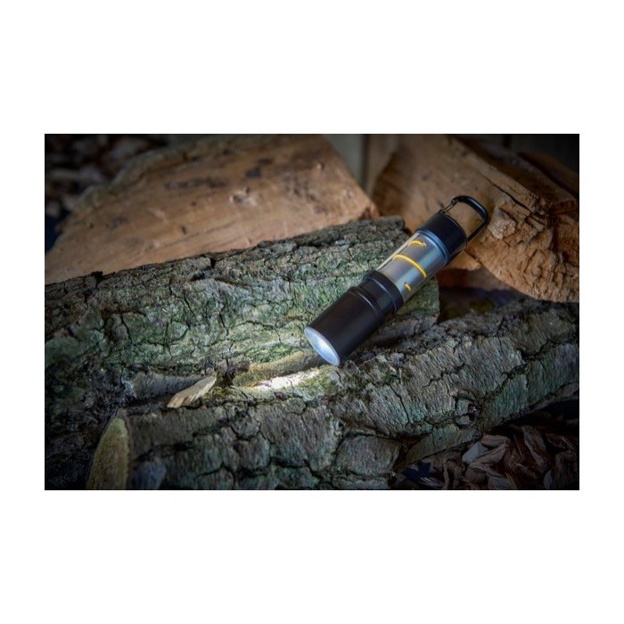 Linterna COB de aluminio con 3 funciones de luz y mosquetón undécima vista Linterna COB de aluminio con 3 funciones de luz y mosquetón undécima vista