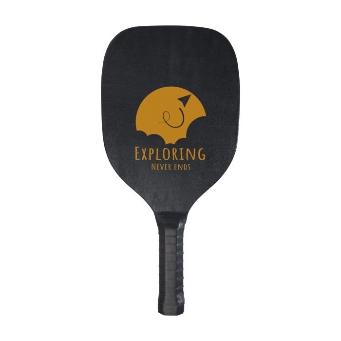 Set de palas de madera en color negro color negro vista impresa