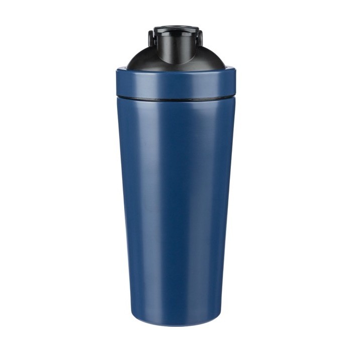 Shaker de acero inoxidable reciclado con bola mezcladora metálica 750ml color azul ultramarino primera vista Shaker de acero inoxidable reciclado con bola mezcladora metálica 750ml color azul ultramarino primera vista