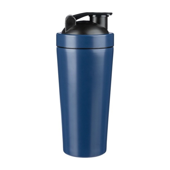 Shaker de acero inoxidable reciclado con bola mezcladora metálica 750ml tercera vista Shaker de acero inoxidable reciclado con bola mezcladora metálica 750ml tercera vista