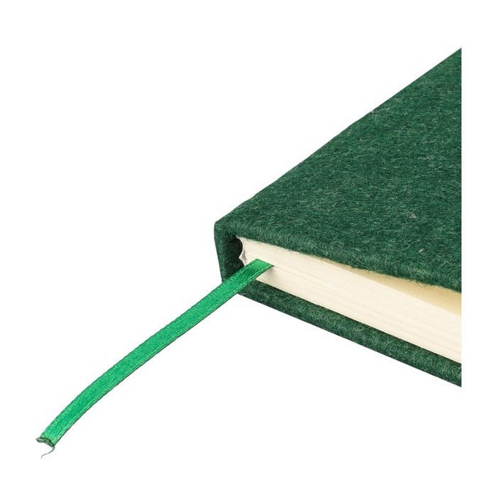 Libreta de fieltro reciclado con cierre elástico hojas a rayas A5 séptima vista Libreta de fieltro reciclado con cierre elástico hojas a rayas A5 séptima vista