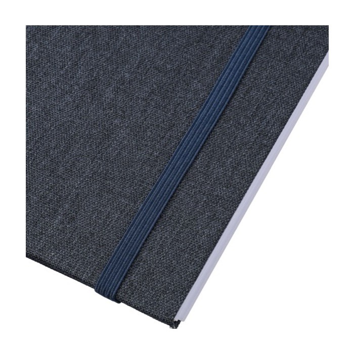 Libreta de RPET con espiral de cartón blanco hojas a rayas A5 undécima vista Libreta de RPET con espiral de cartón blanco hojas a rayas A5 undécima vista