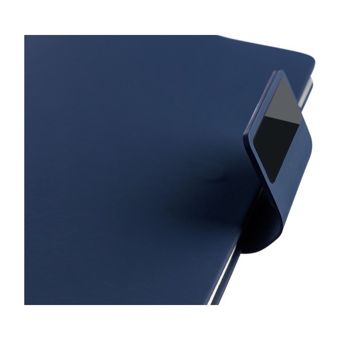 Libreta de PU reciclado con hojas a rayas A5 y bolígrafo tinta azul Libreta de PU reciclado con hojas a rayas A5 y bolígrafo tinta azul