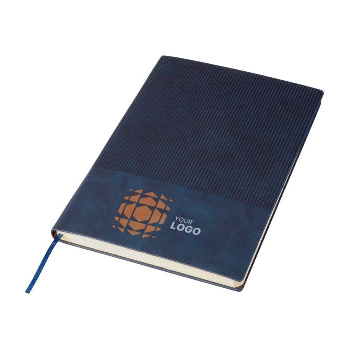 Libreta con efecto pana en la parte superior hojas a rayas A5 segunda vista Libreta con efecto pana en la parte superior hojas a rayas A5 segunda vista