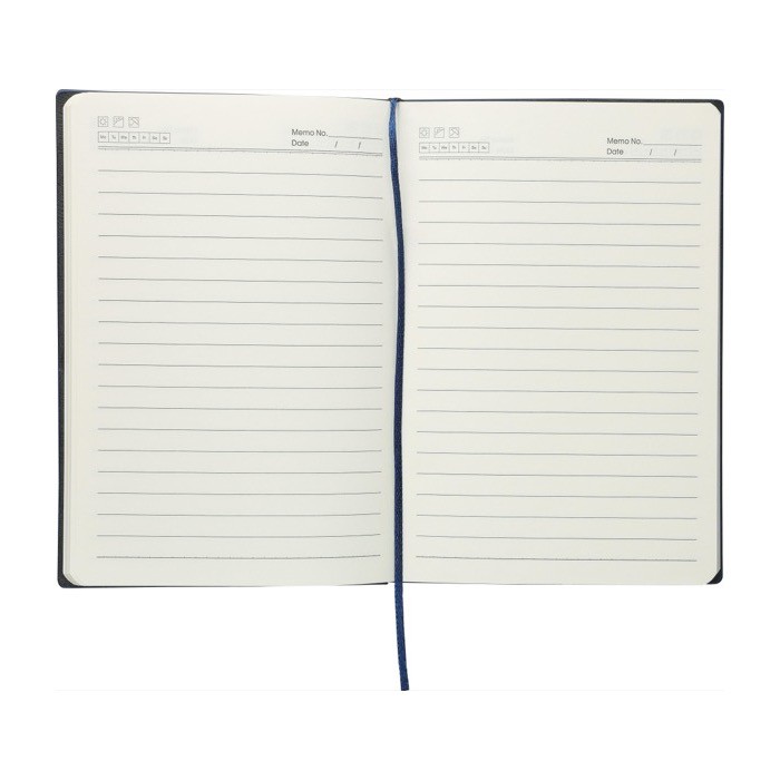 Libreta con efecto pana en la parte superior hojas a rayas A5 cuarta vista Libreta con efecto pana en la parte superior hojas a rayas A5 cuarta vista