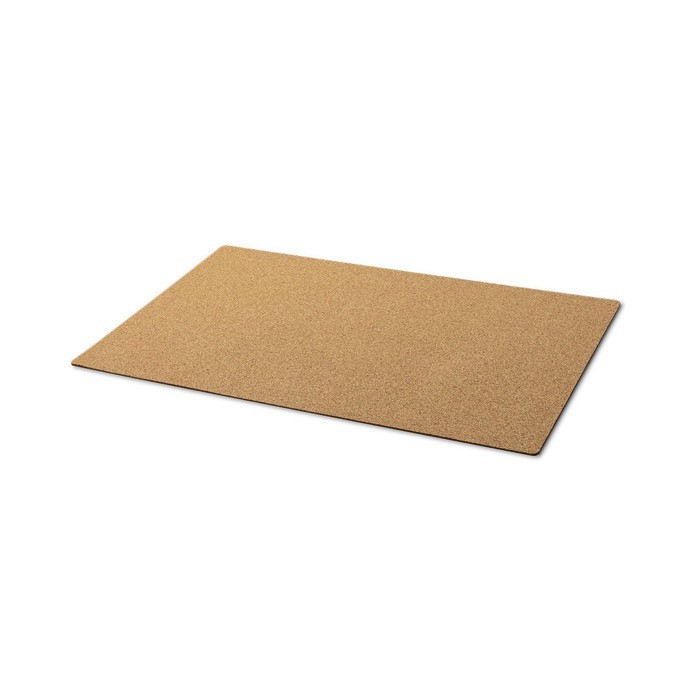 Alfombrilla de sobremesa en corcho color natural primera vista