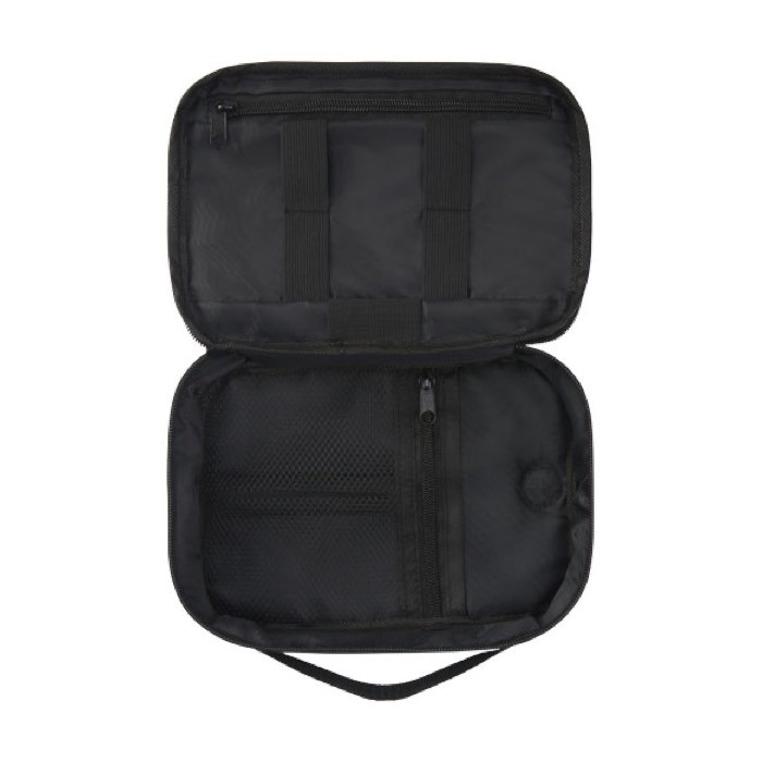 Funda de RPET con mosquetón ideal para gadgets electrónicos color azul marino segunda vista