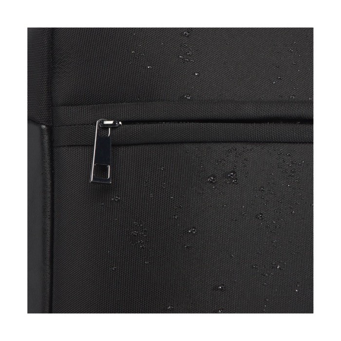 Mochila para PC de poliéster reciclado para tablet y PC de 15,6” color negro tercera vista