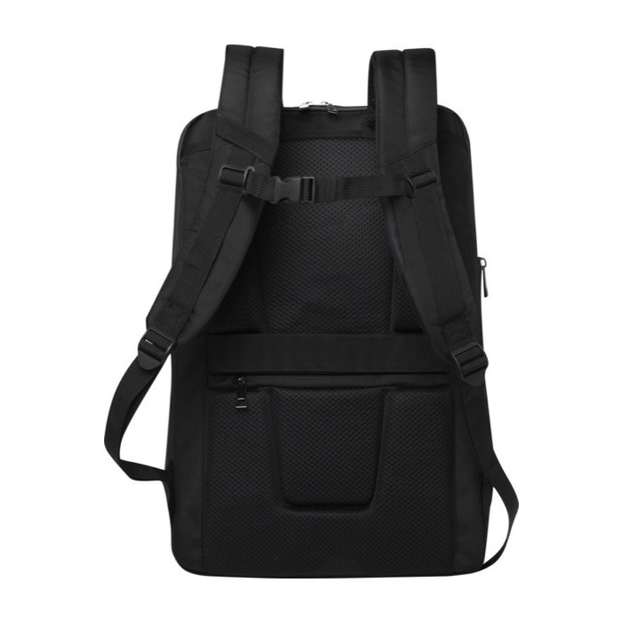 Mochila para portátil resistente de poliéster reciclado 17” color negro segunda vista trasera