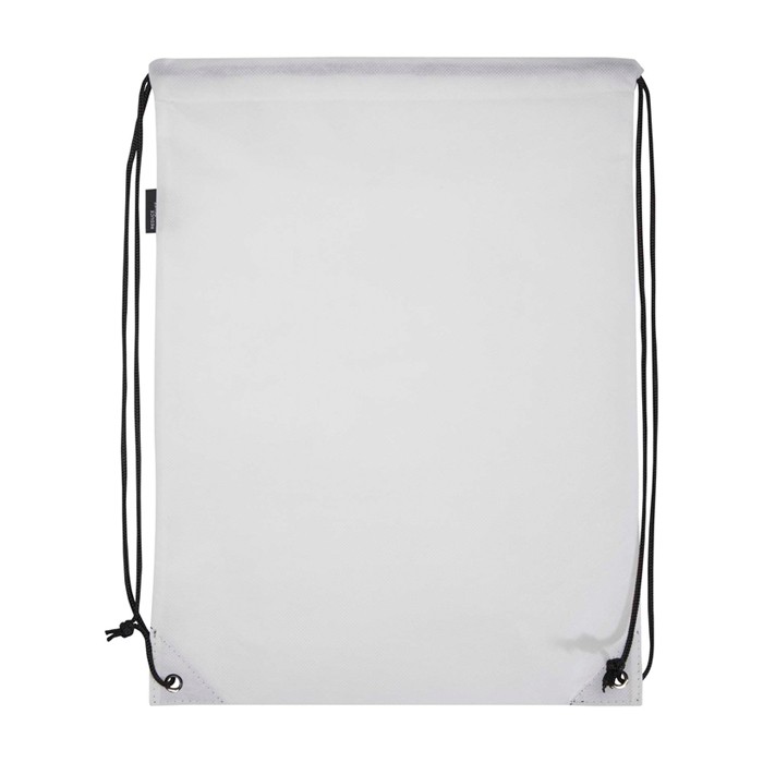 Mochila de cuerdas non-woven duradero y resistente al desgarro 5L color blanco segunda vista trasera Mochila de cuerdas non-woven duradero y resistente al desgarro 5L color blanco segunda vista trasera