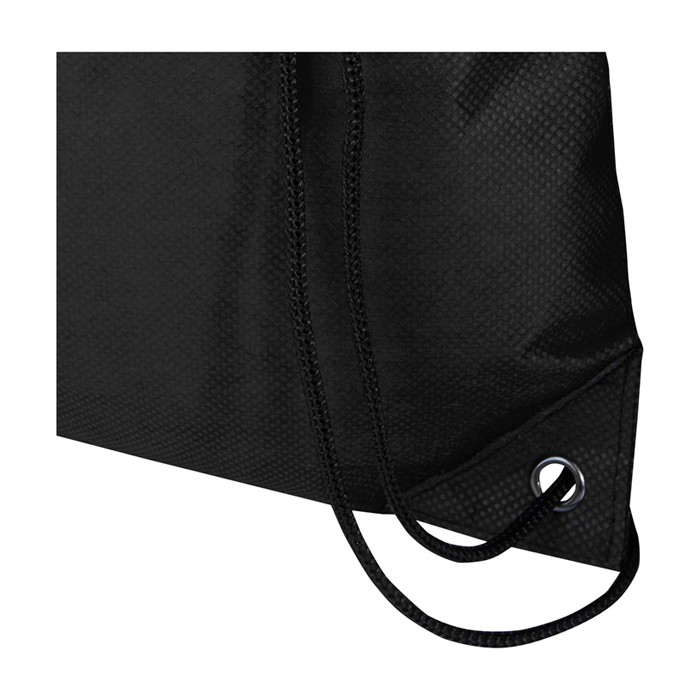 Mochila de cuerdas non-woven duradero y resistente al desgarro 5L color negro vista detalle 1 Mochila de cuerdas non-woven duradero y resistente al desgarro 5L color negro vista detalle 1