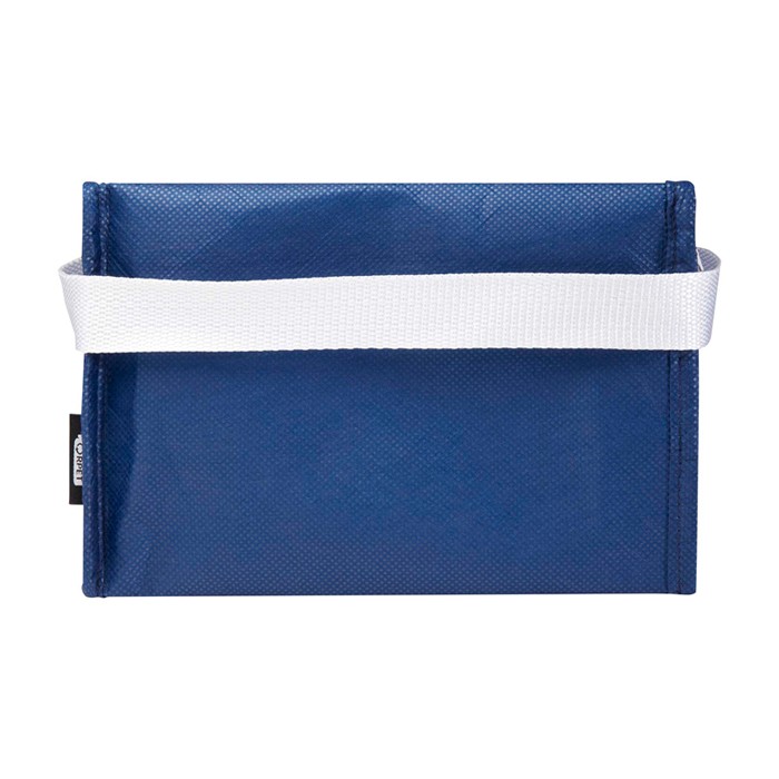 Bolsa térmica de non-woven reciclado para 6 latas y capacidad 4L color azul real segunda vista trasera Bolsa térmica de non-woven reciclado para 6 latas y capacidad 4L color azul real segunda vista trasera