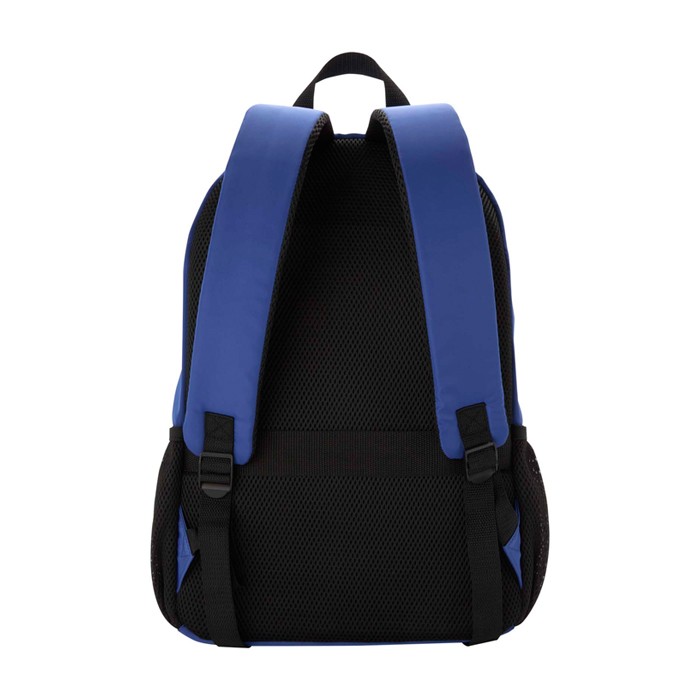 Mochila para portátil de poliéster reciclado con bolsillo PC 15” color azul real segunda vista trasera Mochila para portátil de poliéster reciclado con bolsillo PC 15” color azul real segunda vista trasera