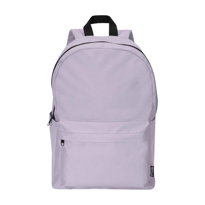 Mochila urban ecológica y repelente al agua 16L para PC 14” color lila segunda vista frontal