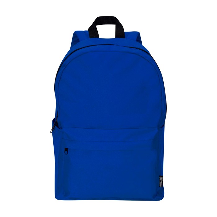 Mochila urban ecológica y repelente al agua 16L para PC 14” color azul real segunda vista frontal