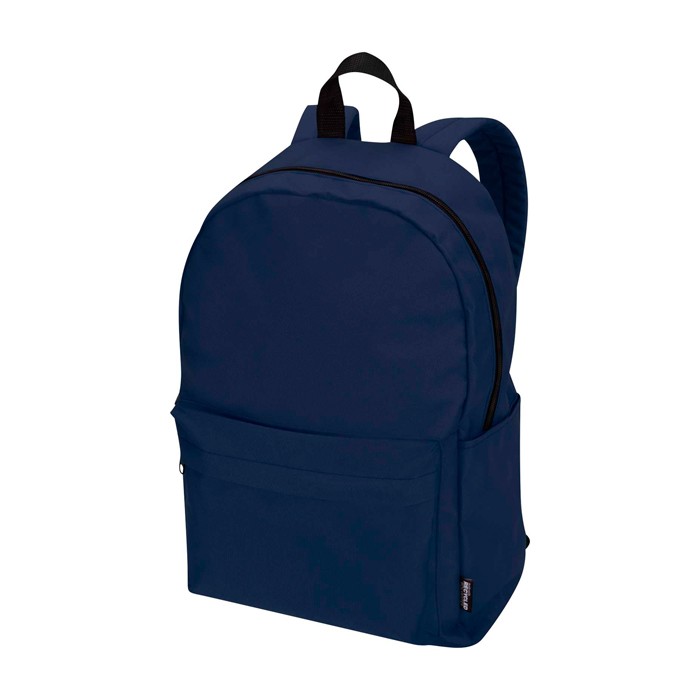 Mochila urban ecológica y repelente al agua 16L para PC 14” color azul marino