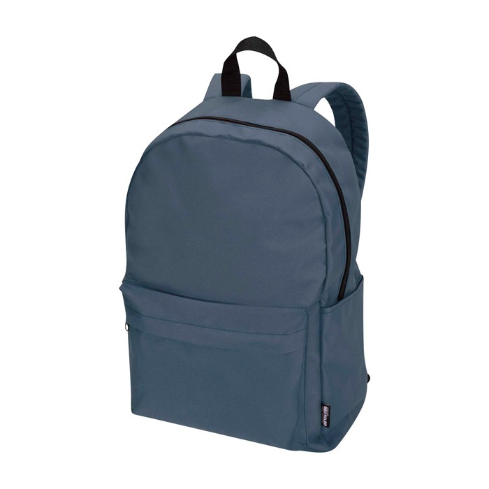 Mochila urban ecológica y repelente al agua 16L para PC 14” color azul cian