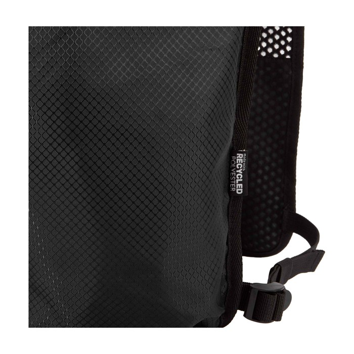 Chaleco de hidratación para running impermeable y reflectante color negro vista detalle 1 Chaleco de hidratación para running impermeable y reflectante color negro vista detalle 1