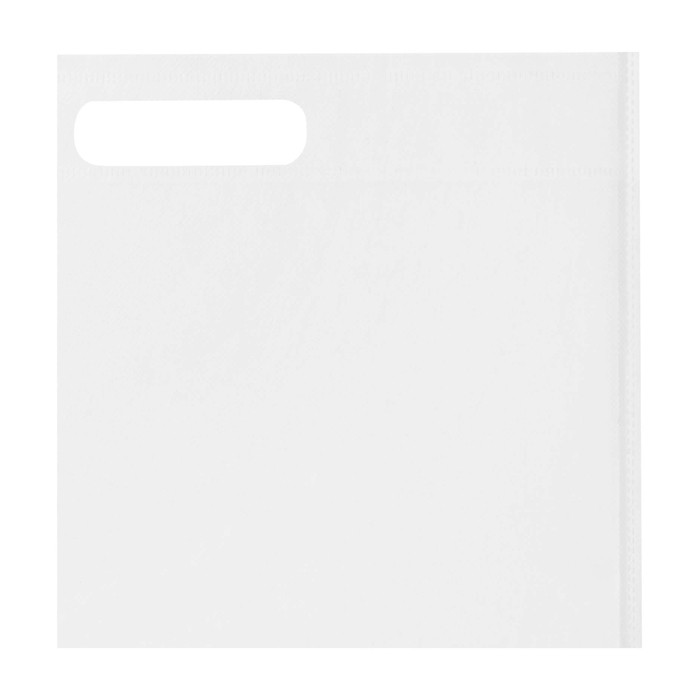 Bolsa de non woven reciclado termosellada y ultraresistente 5L color blanco vista detalle 1