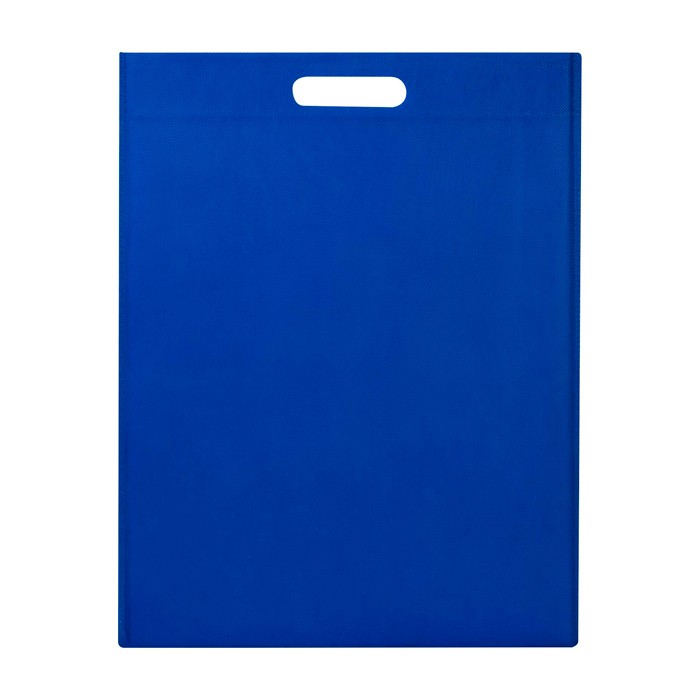 Bolsa de non woven reciclado termosellada y ultraresistente 5L color azul real segunda vista trasera