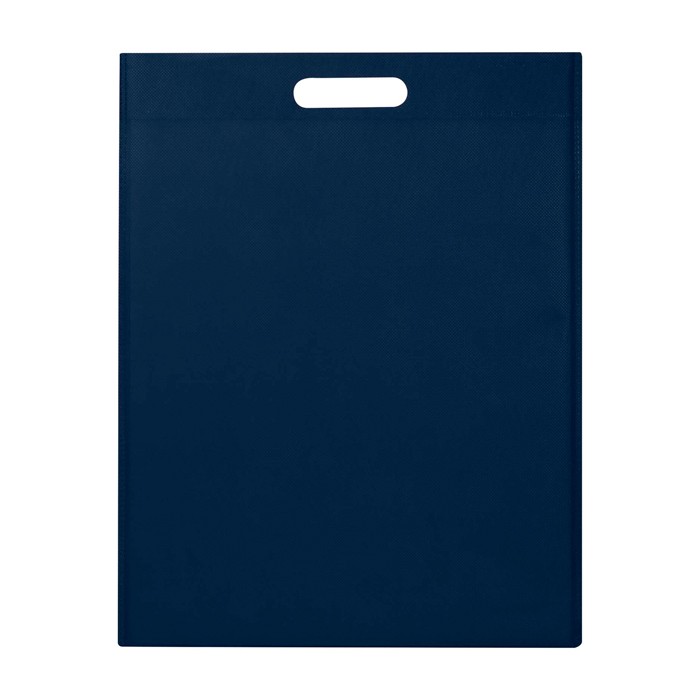 Bolsa de non woven reciclado termosellada y ultraresistente 5L color azul marino segunda vista frontal