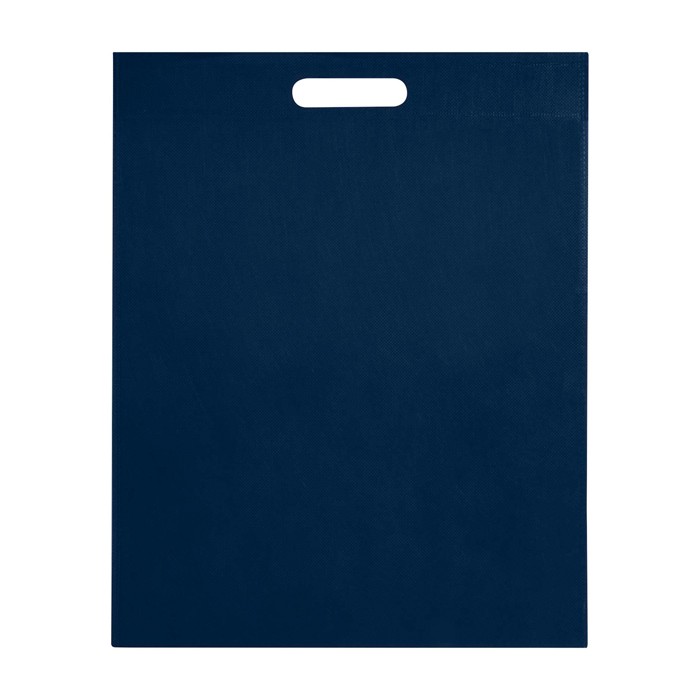Bolsa de non woven reciclado termosellada y ultraresistente 5L color azul marino tercera vista frontal