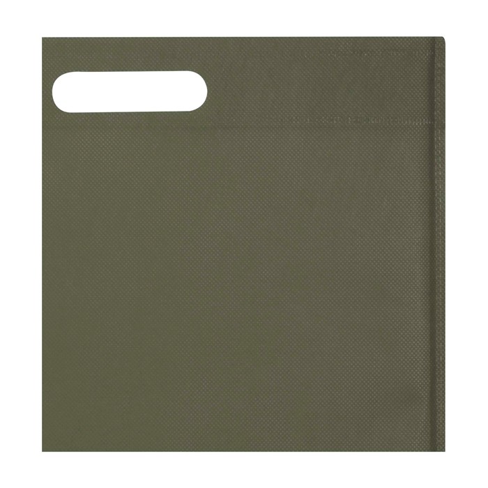 Bolsa de non woven reciclado termosellada y ultraresistente 5L color verde oscuro vista detalle 1