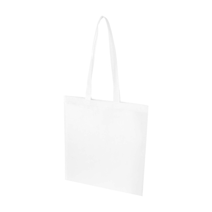 Bolsa multiusos de non woven reciclado resistente al desgarro 6L color blanco