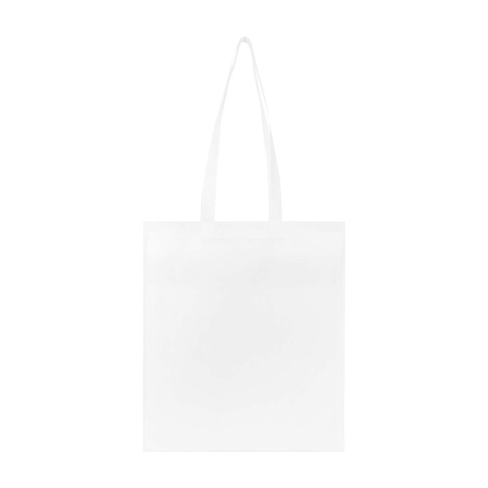 Bolsa multiusos de non woven reciclado resistente al desgarro 6L color blanco segunda vista trasera