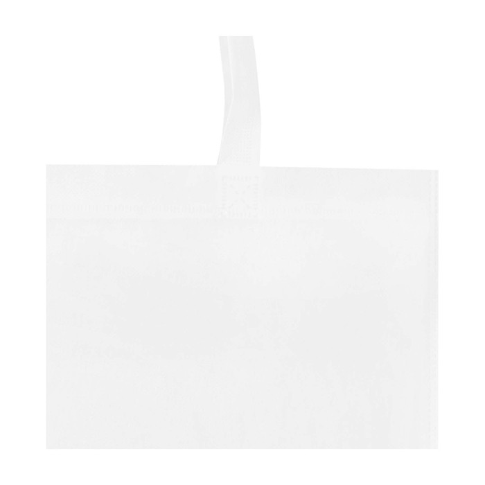 Bolsa multiusos de non woven reciclado resistente al desgarro 6L color blanco vista detalle 1