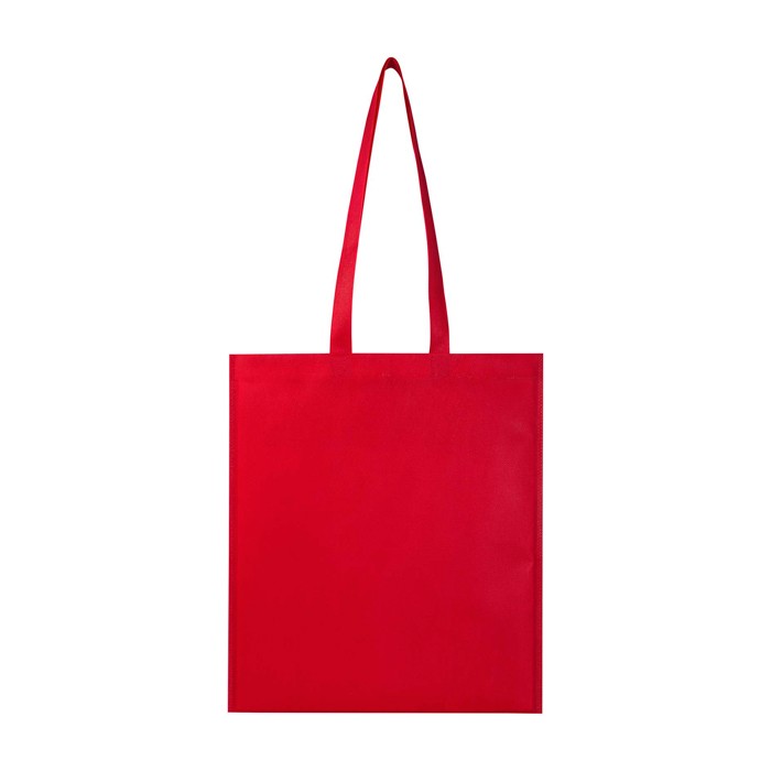 Bolsa multiusos de non woven reciclado resistente al desgarro 6L color rojo segunda vista trasera
