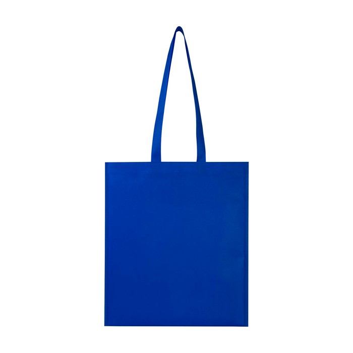 Bolsa multiusos de non woven reciclado resistente al desgarro 6L color azul real segunda vista trasera