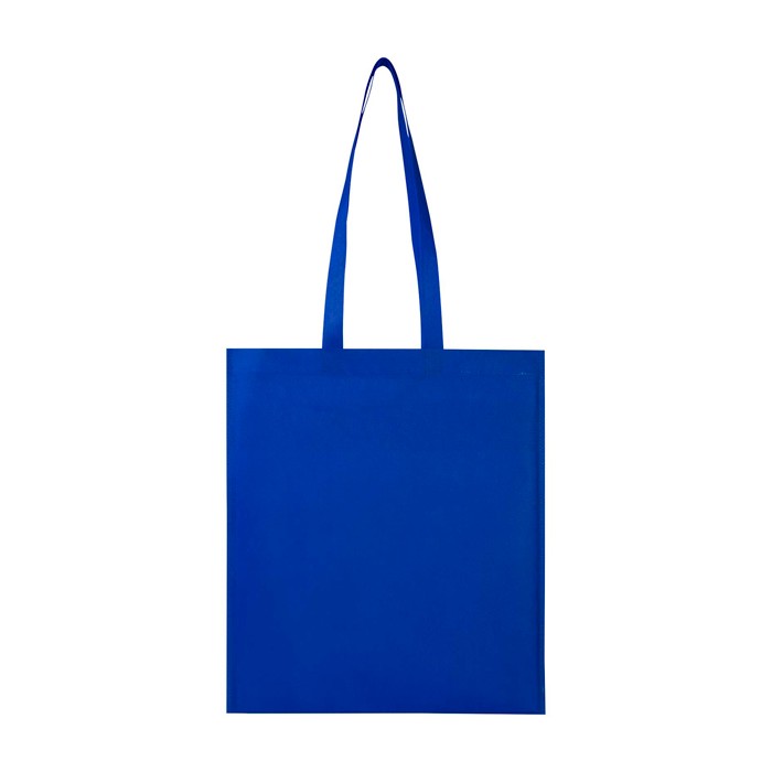 Bolsa multiusos de non woven reciclado resistente al desgarro 6L color azul real segunda vista frontal