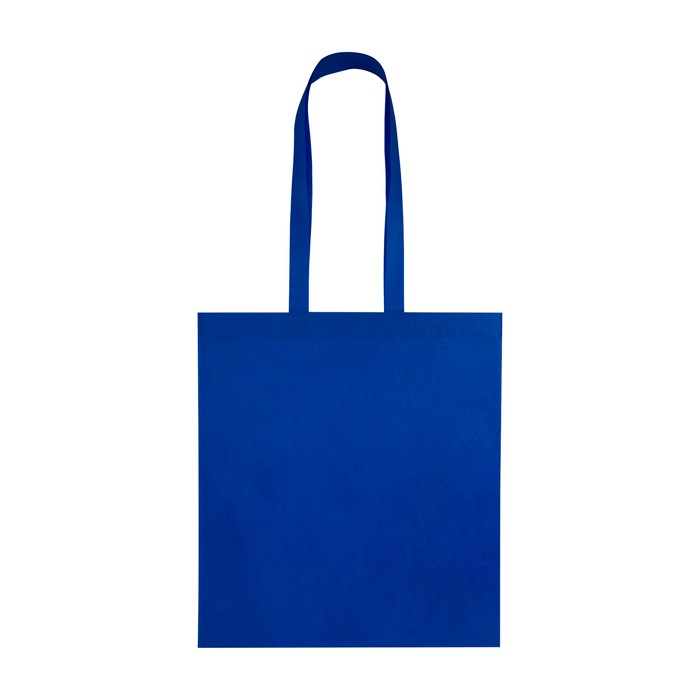 Bolsa multiusos de non woven reciclado resistente al desgarro 6L color azul real tercera vista frontal