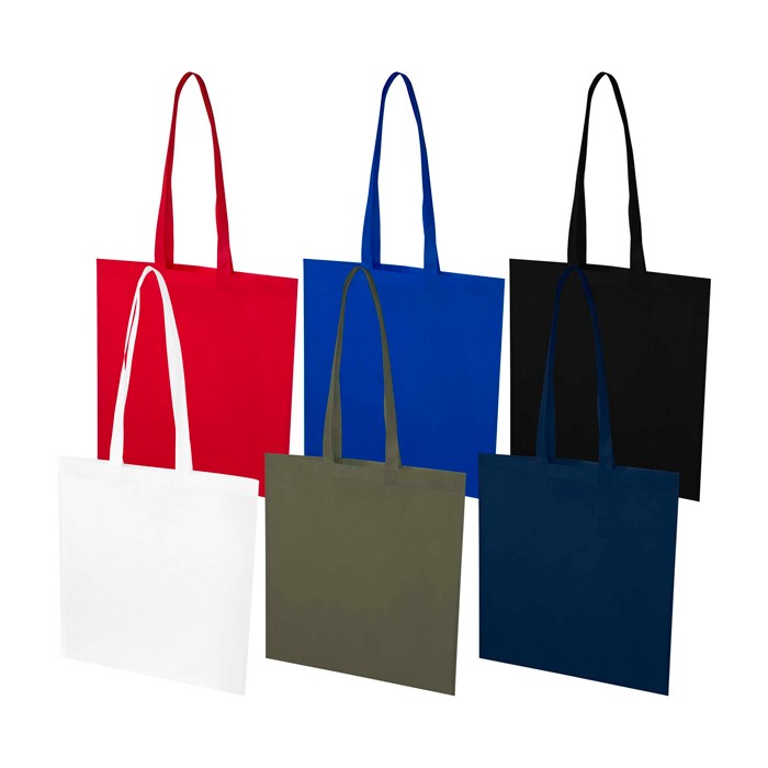 Bolsa multiusos de non woven reciclado resistente al desgarro 6L color azul real segunda vista varios colores