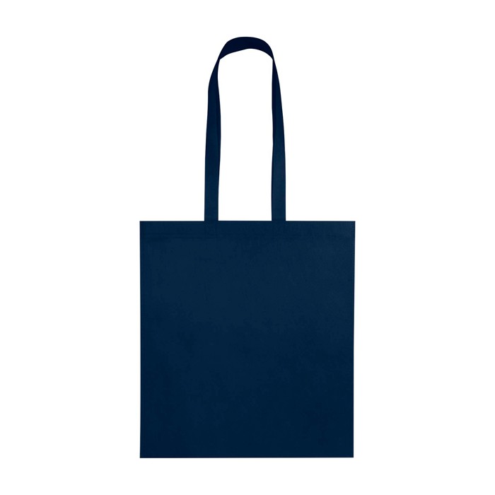 Bolsa multiusos de non woven reciclado resistente al desgarro 6L color azul marino tercera vista frontal