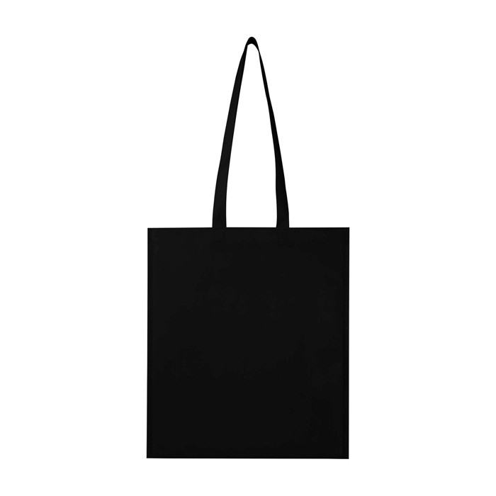 Bolsa multiusos de non woven reciclado resistente al desgarro 6L color negro segunda vista trasera
