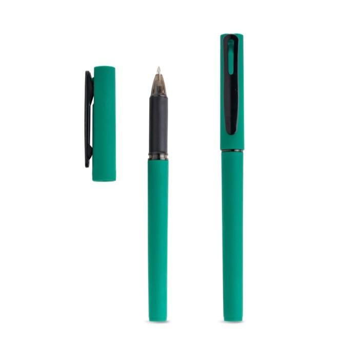 Roller reciclado con cuerpo gomoso y escritura suave tinta negra Roller reciclado con cuerpo gomoso y escritura suave tinta negra