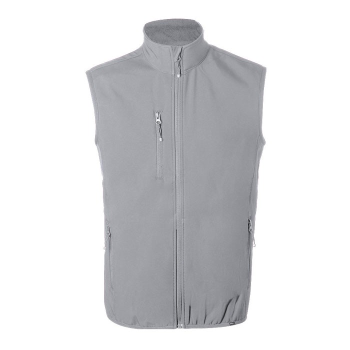 Chaleco softshell reciclado 300 g/m2 color gris Chaleco softshell reciclado 300 g/m2 color gris